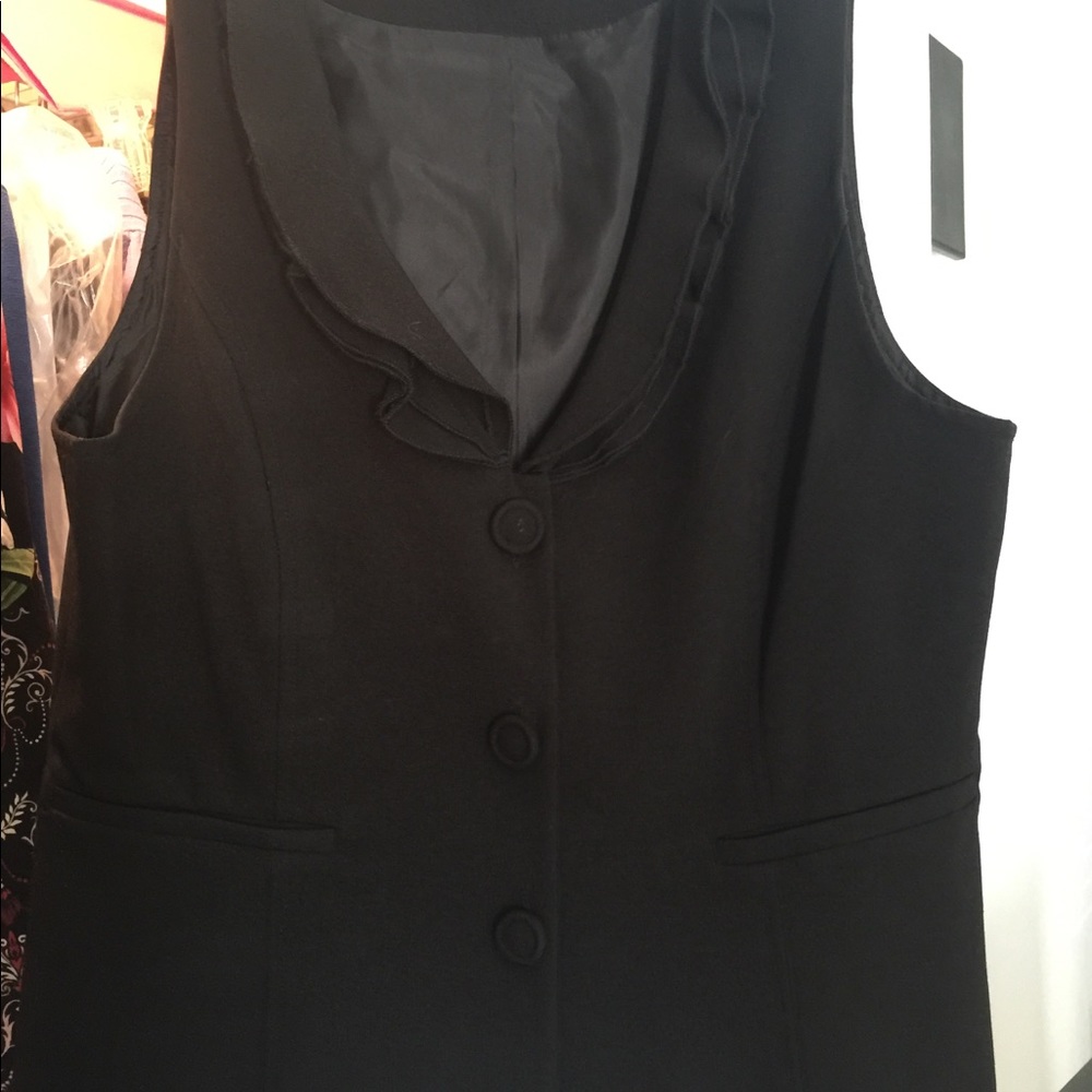 Cute evening black tuxedo vest
